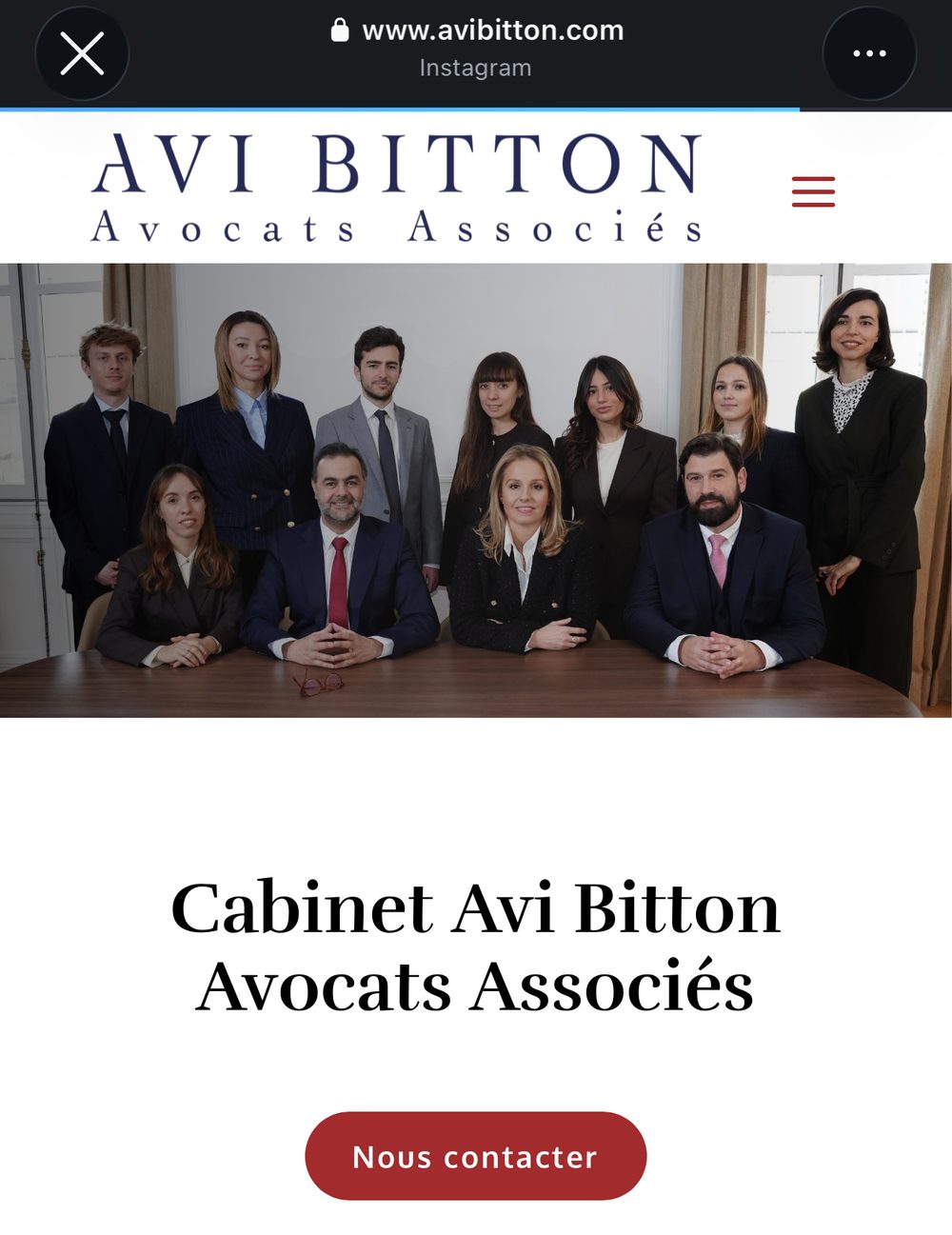 Le site du cabinet Avi Bitton Avocats Associés
